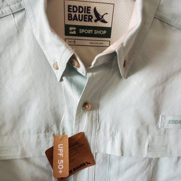 NWT! Men's Eddie Bauer Rainer Ripstop Shirt - UPF 50+ Size: S Great Gift! - Picture 2 of 10